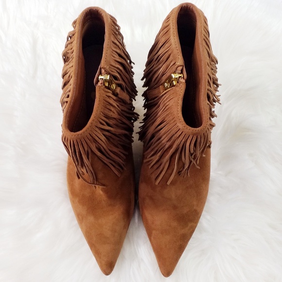 Sam Edelman Kandice Fringed Soft Saddle Boots 8.5 - Picture 2 of 8